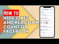 How to Hide Likes in Facebook 2023 PC/Phone | How to Hide Likes and Reaction in your Facebook Post?