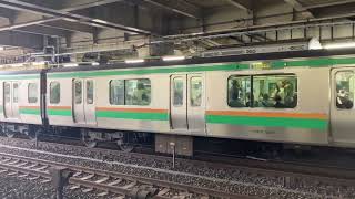 上野東京ライン宇都宮線直通e231系1582E機器更新車　大宮駅発車