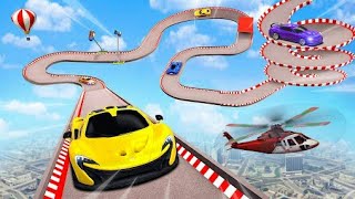 Ramp Racing Car 😱️ | Impossible Stunt Car Gameplay | Crazy Drive Gameplay (iOS, Android)