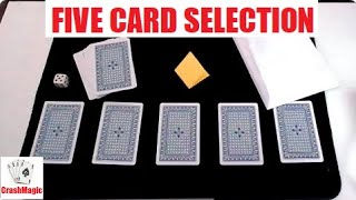 5 Card Selection Card Trick Performance