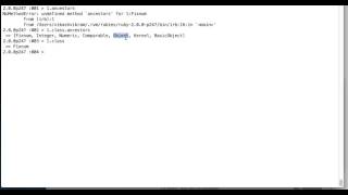 Ruby Programming Language: Ancestors method in Ruby