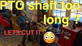 THIS is how a PTO shaft works and how to CUT it to … the right length for your implement.