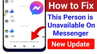 How to Fix This Person is Unavailable on Messenger Error।This Person is Unavailable On Messenger Fix