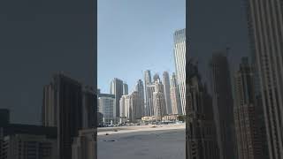 360 view of burj khalifa and other towers in dubai..