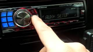 Alpine cda 9884 audio functions