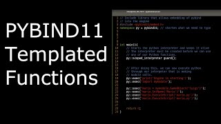 [pybind11] using templated functions