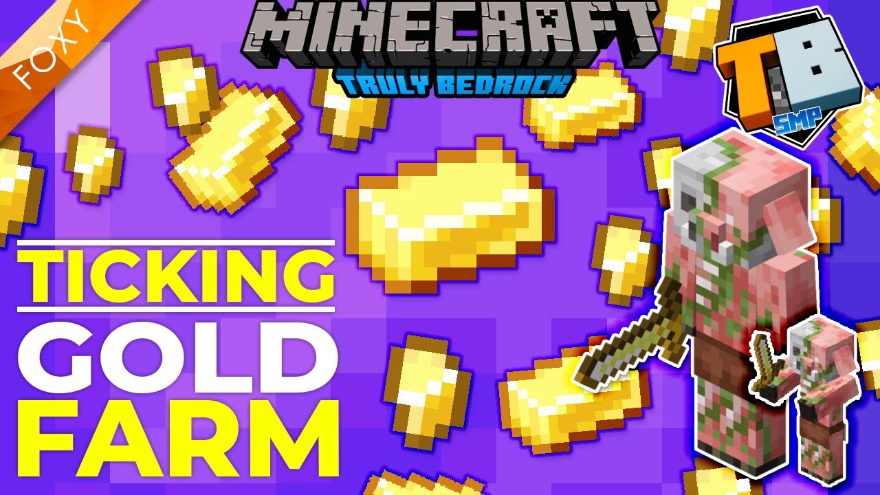 TICKING GOLD FARM | Truly Bedrock Season 2 [23] | Minecraft Bedrock ...