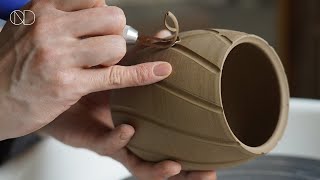 도자기 다육이 화분 만들기 : Making a Ceramic Planter on the wheel [ONDO STUDIO]