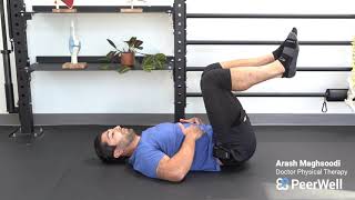 Supine table top isometric hold
