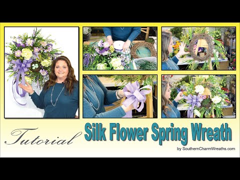 How to Make Silk Flower Spring Wreath Sneak Peek How to Make Silk Flower Spring Wreath Sneak Peek