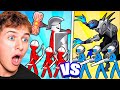 RED vs BLUE Stick Figure BATTLE! (War Of Ages)