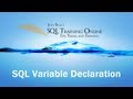 SQL Variable Declaration - How to Declare a Variable in SQL Server - Quick Tips Ep39