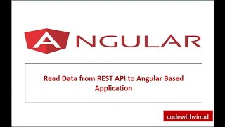 Read data from REST API to Angular based application
