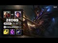 Zed vs Irelia Mid - KR Challenger - Patch 14.8 Season 14