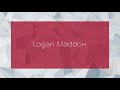 Logan Maddox - appearance