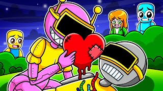 Jugamos SPRUNKI pero Pink Bot ROBA el Corazon de Fun Bot!