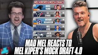 Mad Mel Kiper Reacts To Mel Kiper's 2023 Mock Draft 4.0 | Pat McAfee Show