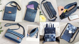4 Old Jeans Ideas | DIY Denim Bags | Compilation | Bag Tutorial | Upcycle Crafts