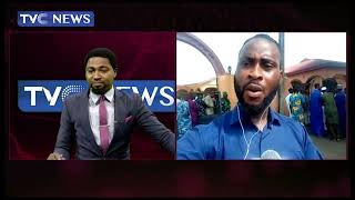 TVC News Reporter, Olaide Oyewole Gives Live Updates From Alaafin Of Oyo's Palace