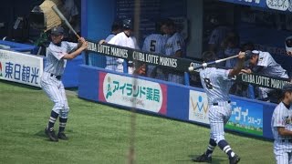 東海大望洋 １回表の攻撃【ＱＶＣマリンの臨場感】vs 専大松戸 2014年 夏の千葉県大会 決勝