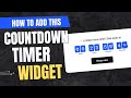 How to add a Countdown Timer to ANY website in 3 minutes | No-code Widget Tutorial