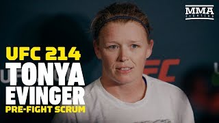 Tonya Evinger UFC 214 Open Workout Media Scrum - MMA Fighting