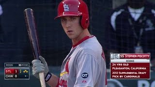 STL@CWS: Piscotty strikes out in first career at-bat