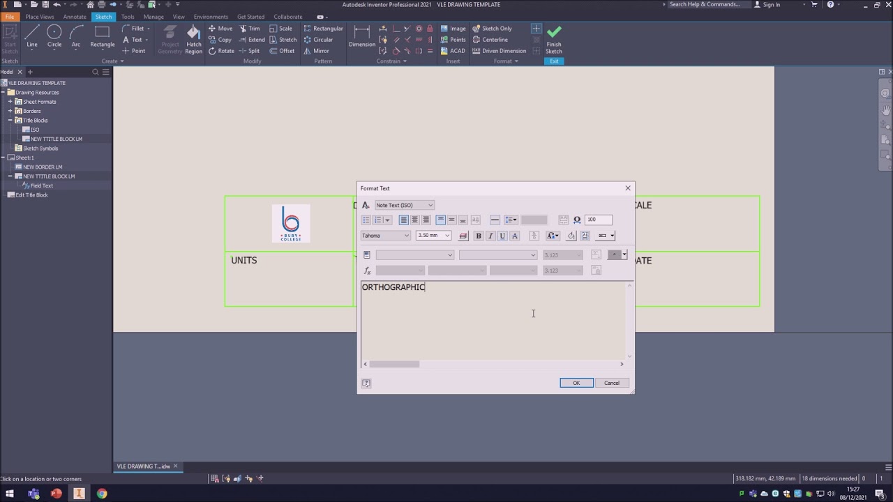 10 How To Edit An Existing Title Block In Autodesk Inventor Youtube