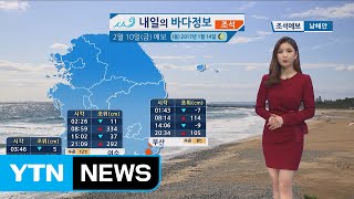 [내일의 바다정보] 2월10일 대부분 해상 풍랑주의보 내려져, 선박들 각별히 주의해야 / YTN (Yes! Top News)