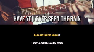 [Acoustic Karaoke] Have You Ever Seen The Rain (With Lyrics)