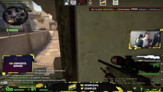 CS:GO - s1mple Sick 3K On Stream w/ Insane Noscope