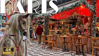 [🇫🇷Paris France] 1Hour 3 Beautiful Passages Walking Tour (4K HDR) 21/December/2024