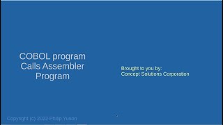 MVS Tk4 - COBOL program calling an Assembler program