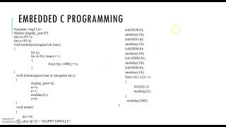 LCD INTERFACING EMBEDDED C PROGRAMMING