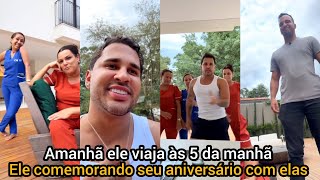 Lucas Guimarães fica sozinho em casa e comemora seu aniversário com as empreguetes - amanhã viaja