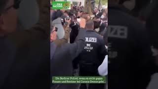 Wenn die Berliner Polizei keine Corona-Demos auflösen kann, sind deren Mitarbeiter plötzlich klein