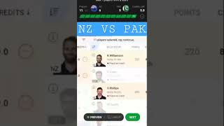 NZ VS PAK DREAM 11 TEAM PREDICTION TODAY MATCH PAK VS NZ 9 NOV 2022 #short #cricket #icct20worldcup