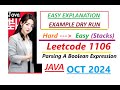 Parsing A Boolean Expression | Leetcode 1106 | Stacks | Java Code | Developer Coder