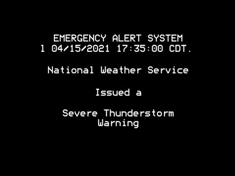 Severe Thunderstorm Warning for Austin, Texas