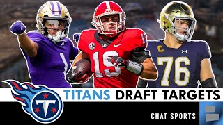 Top 5 Tennessee Titans DRAFT TARGETS After The NFL Combine Ft. Joe Alt & Brock Bowers