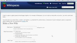 How to create a wikispace account