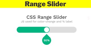 Best Range Slider Using HTML/CSS | With Ticks|Snaps|Pin and Color Changing Feature