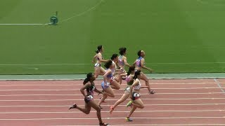 君嶋愛梨沙 11.73(+1.5) 決勝 女子100m 関東学生陸上2017