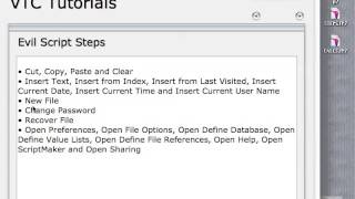 FileMaker Tutorial - 120 - Evil Script Steps