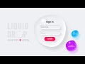 Liquid Drop Login Page using Html & CSS | Water Drop Effects