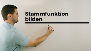 Stammfunktionen bilden, Sonderheiten, Aufleiten, Integrieren, Übersicht | Mathe by Daniel Jung