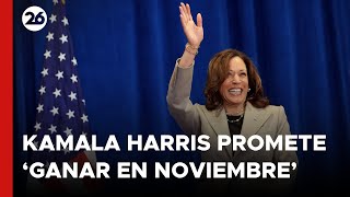 Kamala Harris promete unir el partido y ‘ganar en noviembre’ | #Reuters