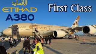 FIRST CLASS  -  Etihad Airbus A380 !  🇫🇷 Paris - Abu Dhabi 🇦🇪  Upper Deck  [FULL FLIGHT REPORT]