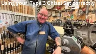 Woodturning. Using your Type 3 Chisel Set correctly. #carbide chisels