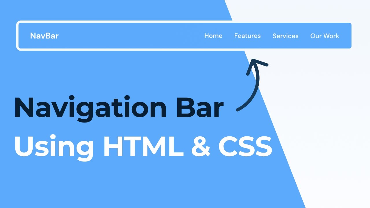 How To Create Navigation Bar Using HTML And CSS | NavBar HTML CSS - YouTube